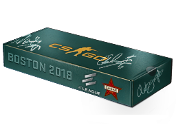 An un-opened Boston 2018 Cache Souvenir Package