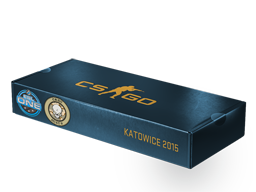 An un-opened ESL One Katowice 2015 Dust II Souvenir Package