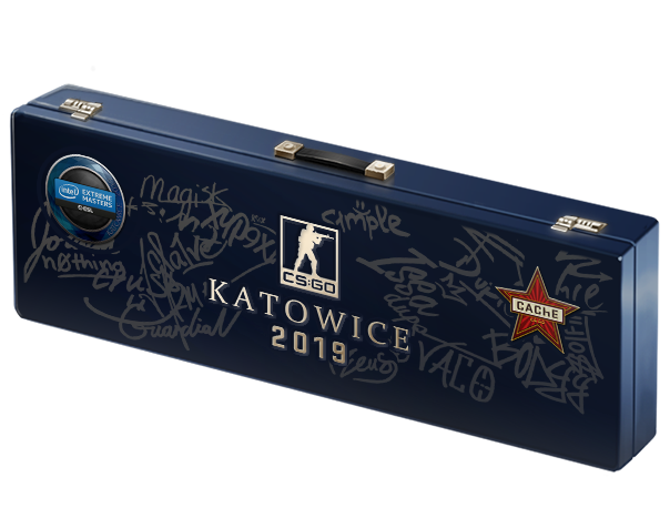 An un-opened Katowice 2019 Cache Souvenir Package