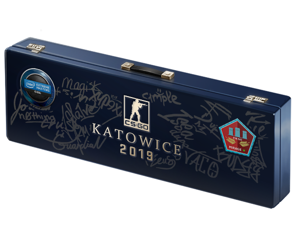 An unopened Katowice 2019 Mirage Souvenir Package