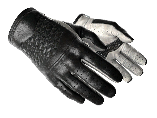 Driver Gloves Black Tie