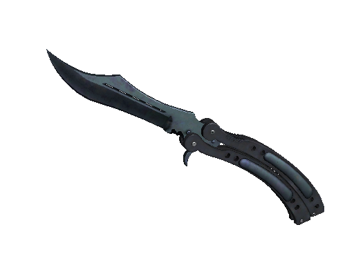 CS2 Knife Blue Steel Butterfly Knife