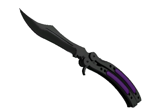 CS2 Knife Ultraviolet Butterfly Knife