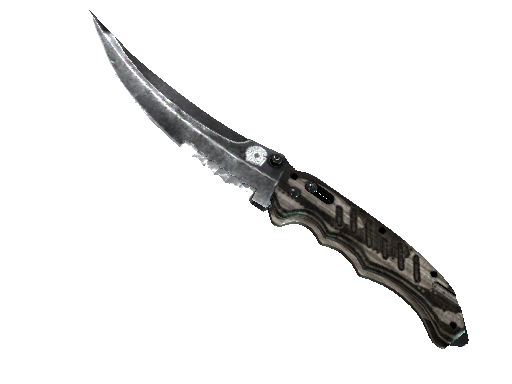 CS2 Knife Black Laminate Flip Knife