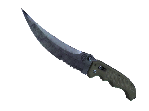 CS2 Knife Blue Steel Flip Knife