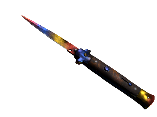 Stiletto Knife Marble Fade