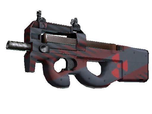 CS2 Skin P90 Fallout Warning