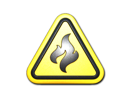 Flammable Foil CS2 sticker
