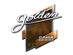 Sticker | Golden (Foil) | Boston 2018