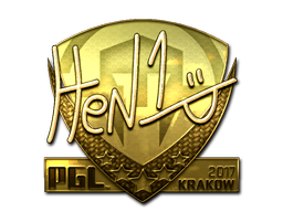 Sticker | HEN1 (Gold) | Krakow 2017