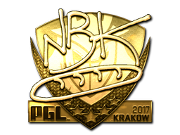 Sticker | NBK- (Gold) | Krakow 2017