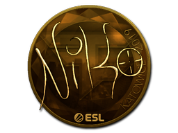 Sticker | NiKo (Gold) | Katowice 2019 - CSGO Database