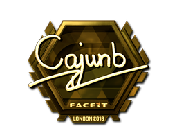 Sticker | cajunb (Gold) | London 2018