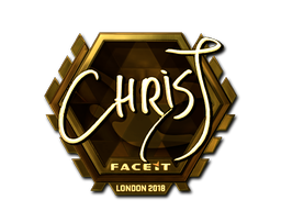 Sticker | chrisJ (Gold) | London 2018