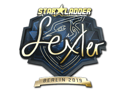 Sticker | dexter (Gold) | Berlin 2019 - CSGO Database