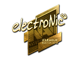 Sticker | electronic (Gold) | Boston 2018