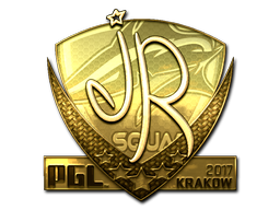 Sticker | jR (Gold) | Krakow 2017