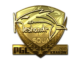 Sticker | keshandr (Gold) | Krakow 2017 - CSGO Database
