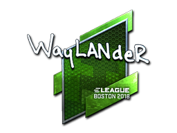 Sticker | wayLander (Foil) | Boston 2018 - CSGO Database