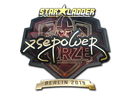 Sticker | xsepower (Gold) | Berlin 2019