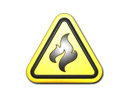 Flammable Foil CS2 sticker